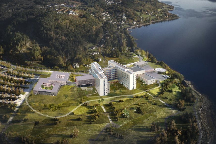 Illustrasjon av Sykehuset Nordmøre og Romsdal (SNR).